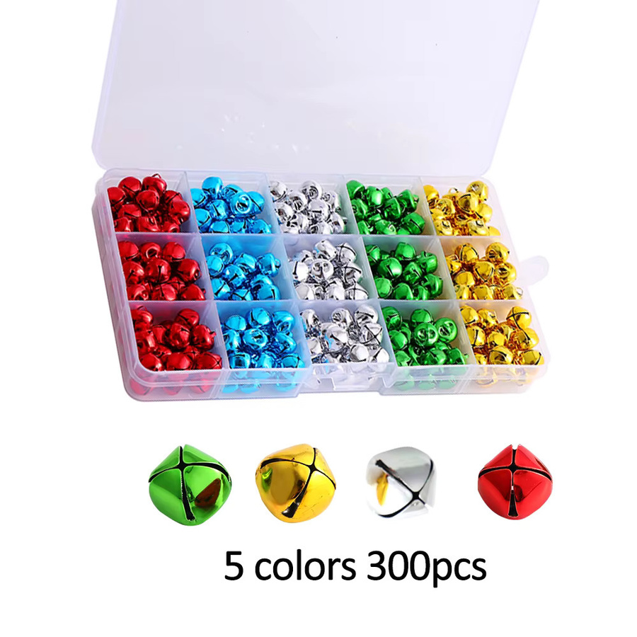Ywbeads Weihnachtsglocken Set aus Metall in Multicolour zum Basteln und für deine Weihnachtsdekoration - Bild 2