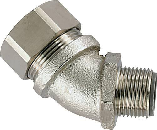 HellermannTyton Schlauchverschraubung Metall M50 45 Grad in Silber - Bild 1
