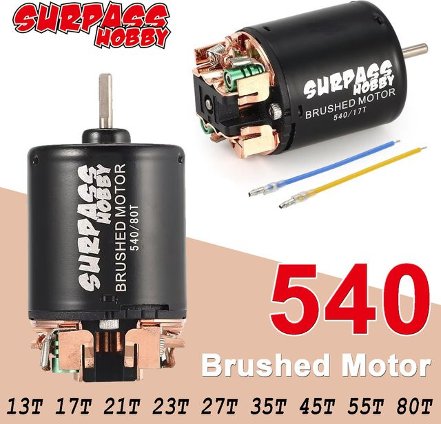 Surpass Hobby Bürstenmotor 540, Zubehör, Metall, Schwarz, 1:10 - Bild 1