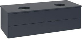 V&B Waschtischunterschrank Antao ohne Frontstruktur in Blau lackiert, B/T/H: 120 x 50 x 36 cm - Bild 1