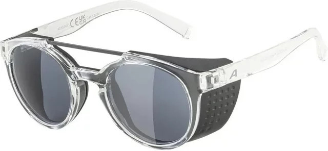 Alpina Glace Sonnenbrille, Unisex, Vollrand, Rund, weiß, transparent - Bild 1