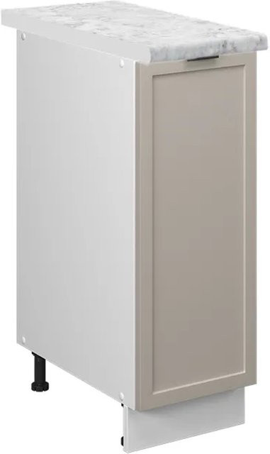 Vicco Apothekerschrank Fame-Line Wandmontage in GrauBeige mit Marmor-Optik und weißem Korpus, Breite: 30 cm - Bild 1