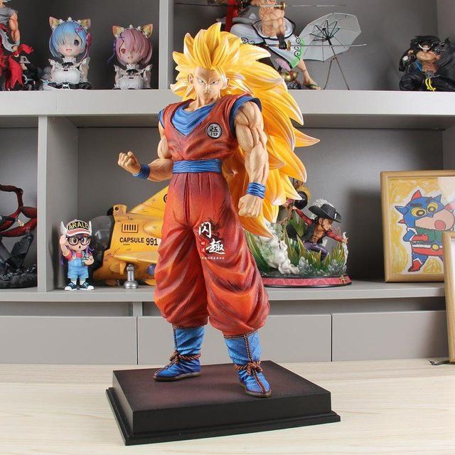 Bandai Dragon Ball Anime Figur Goku Super Saiyajin SSJ3 Vegetto Modell aus PVC - Bild 1