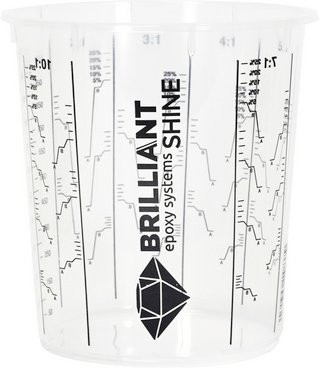 BRILLIANTShine Mischbecher aus Kunststoff, transparent, 1,3 l - Bild 1
