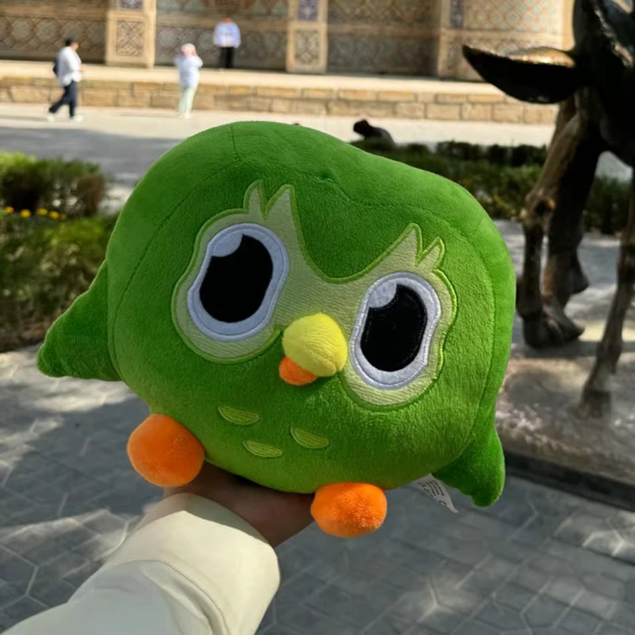 Bandai Duolingo Duo Eulen-Plüschtier, Grün, Plüsch / Textil - Bild 5