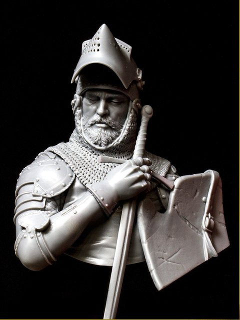 LISM Mittelalterlicher Ritter Resin-Büstenmodellbausatz, 1/10, unbemalt, unmontiert - Bild 1