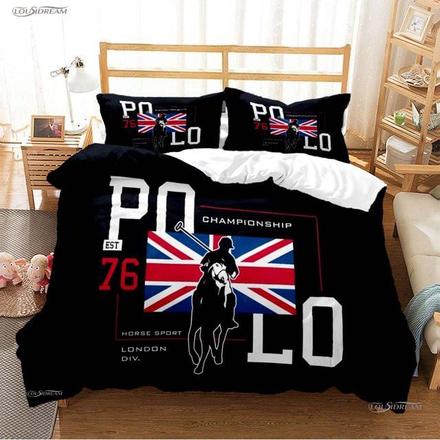 Casal Bettwäsche-Set mit Bettbezug und Kissenbezügen aus Polyester, Schwarz, B/H: 145 x 210 cm - Bild 1
