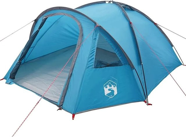 vidaXL Campingzelt mit Dach in Blau, H x B x T: 130 x 308 x 268 cm, aus Polyester - Bild 1