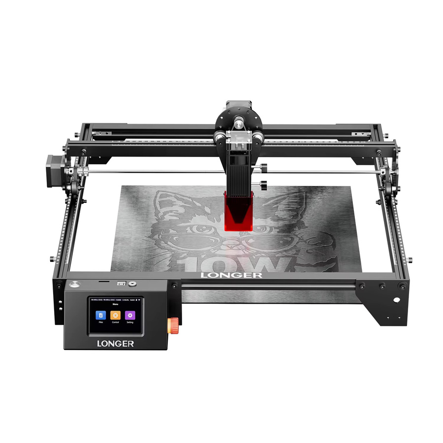 LONGER RAY5 10W CNC Laser-Gravur- und Schneidemaschine in Schwarz mit 3,5 Zoll Farb-Touchscreen und 0,05mm Superkleiner Laserfokuspunkt - Bild 2