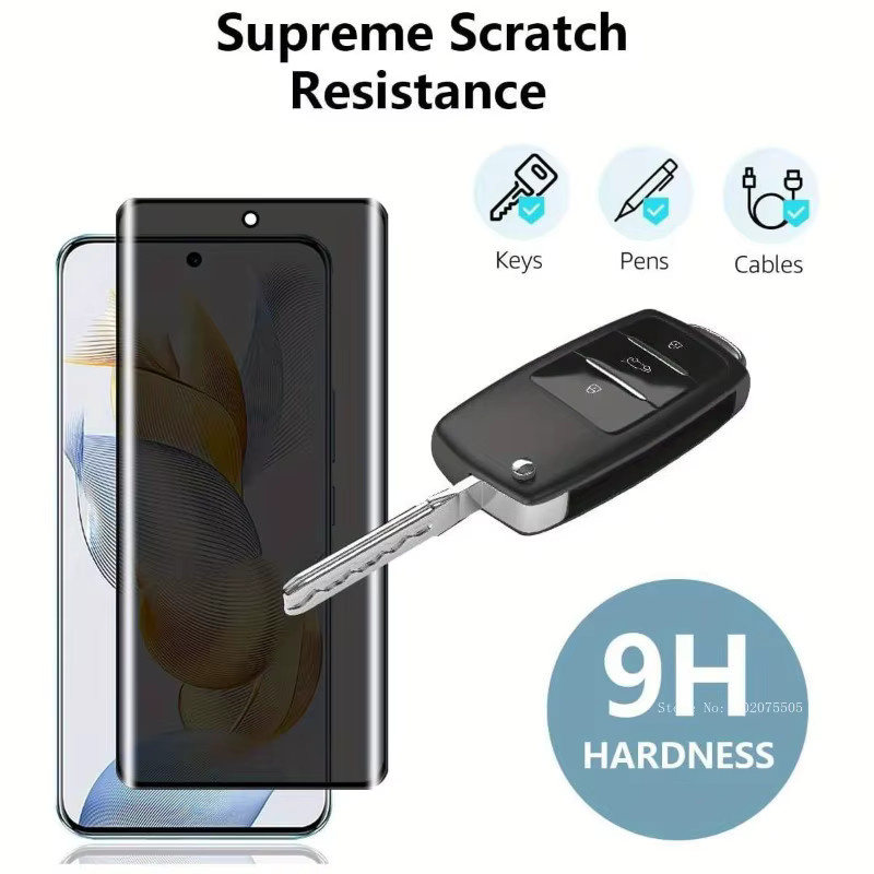 2 Stück Honor Privacy Displayschutzfolie aus gehärtetem Glas mit 9H Anti-Spy-Effekt für Honor Magic 8 7 6 5 Pro Air Lite Ultimate 8 Lite - Bild 3