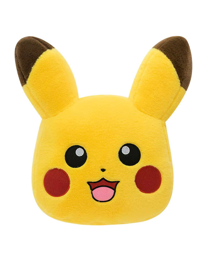 TAKARA TOMY Pokemon Pikachu Doppelseitiges Plüschkissen in Gelb - Bild 5