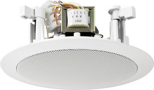 Monacor EDL-25 ELA-Einbaulautsprecher 6W 100V in Weiß - Bild 1
