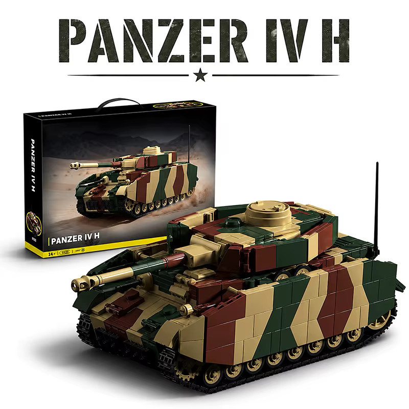 M MENBIS Schwerer Panzer, Bausteine, 1:28, ab 14 Jahren - Bild 4