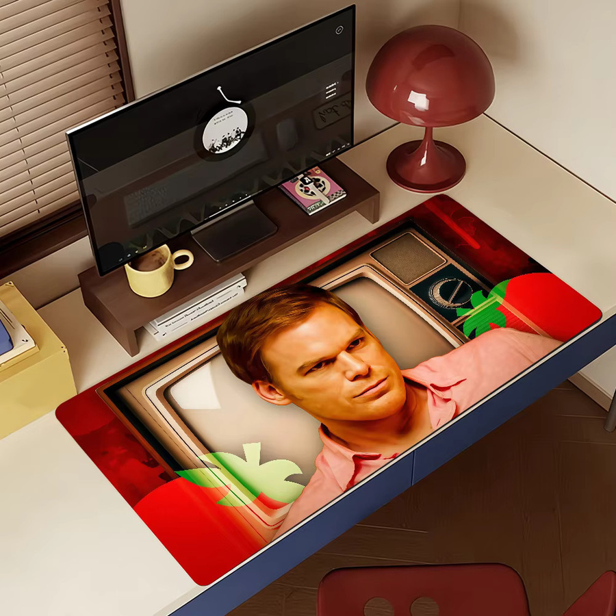Dexter Morgan Mauspad XXL Schreibtischunterlage in Multicolour mit rutschfester Kante für PC und Laptop - Bild 4