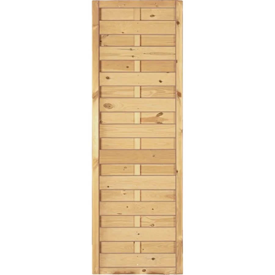 T & J Sichtschutzzaun Maxi-Massiv aus Holz in Grün, B/H: 60 x 180 cm - Bild 1