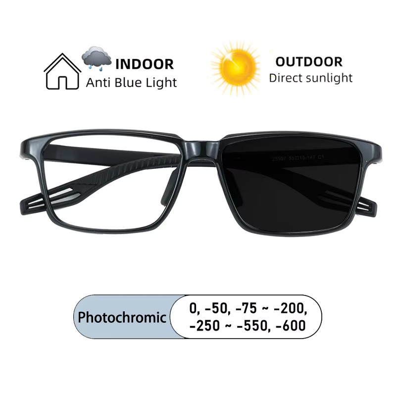 KOCOLIOR Sportbrille, Vollrand, rechteckig, Kunststoff, Herren - Bild 2