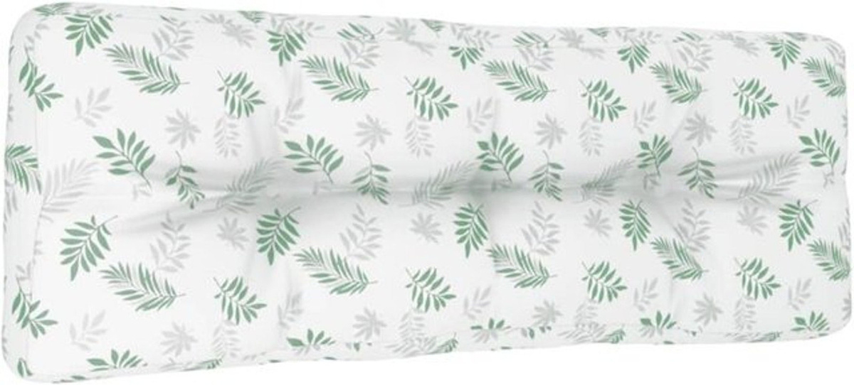 Vidaxl Palettenkissen mit Blumenmuster aus Stoff in Grün und Bunt, Rechteckig, B/T/H: 120 x 40 x 12 cm - Bild 1