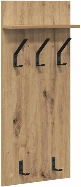 vidaXL Wandmontierter Nachttisch Artisan-Eiche in Braun, B: 40 cm, T: 10 cm, H: 90 cm - Bild 1