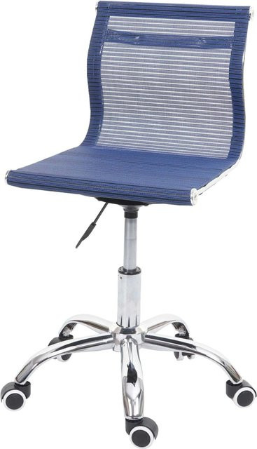 Proregal Bürostuhl Blau mit Netzbezug, Drehstuhl für Schreibtisch und Computer, H x B x T: 82 x 49 x 49 cm, Sitzhöhe: 43 cm - Bild 1