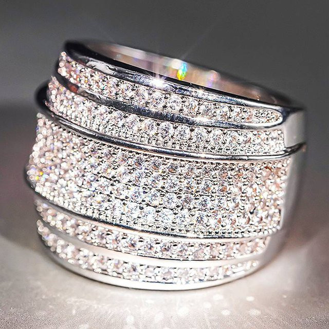 Huitan Damenring, Silber, Zirkonia - Bild 1