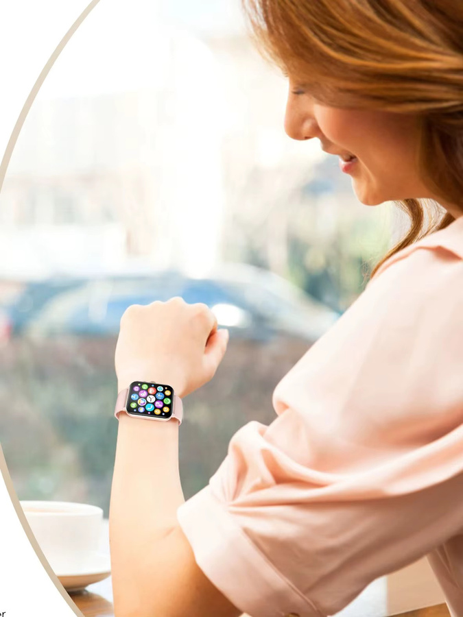 Blackview R50 Smartwatch mit 1,85 Zoll TFT-Display, Bluetooth-Anrufen und Gesundheitsüberwachung für Damen und Herren in Schwarz oder Pink - Bild 7