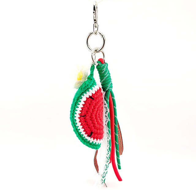 HUIDANG Schlüsselanhänger, Obst, gestrickt, Damen, bunt - Bild 1