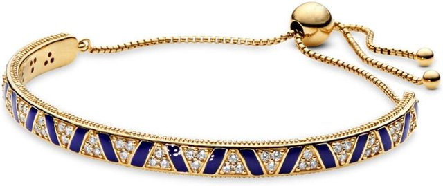 Fashion Shine Moments Slider-Armband, vergoldete Metallmischung, beige, Zirkonia, Kristall, Damen - Bild 1