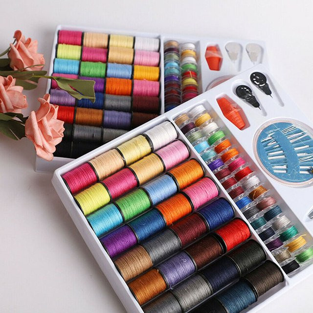 64-teiliges Nähgarn-Set aus Polyester in Multicolour für Hand- und Maschinennähen - Bild 1