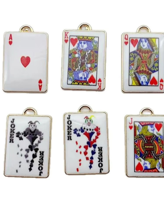 Poker-Anhänger, Messing, Cartoon, Unisex - Bild 2