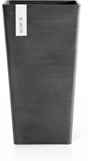 Ecopots Pflanztopf Rotterdam halbhoch Dunkelgrau B/T/H: 31 x 31 x 56 cm - Bild 1