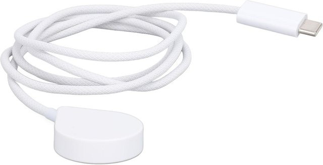 DIYelecs Tragbare magnetische Ladestation mit USB-C Schnellladegerät und geflochtenem Kabel in Weiß - Bild 1