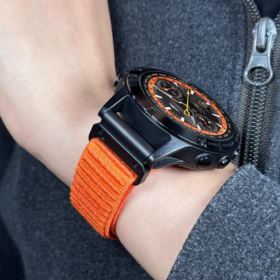 FancyWrist Uhrenarmband Nylon-Loop, Schwarz, Unisex - Bild 1