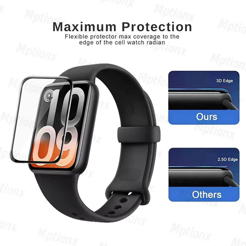 Mptionx Displayschutzfolie für Xiaomi Smart Band 10 Pro, TPU, klar - Bild 4