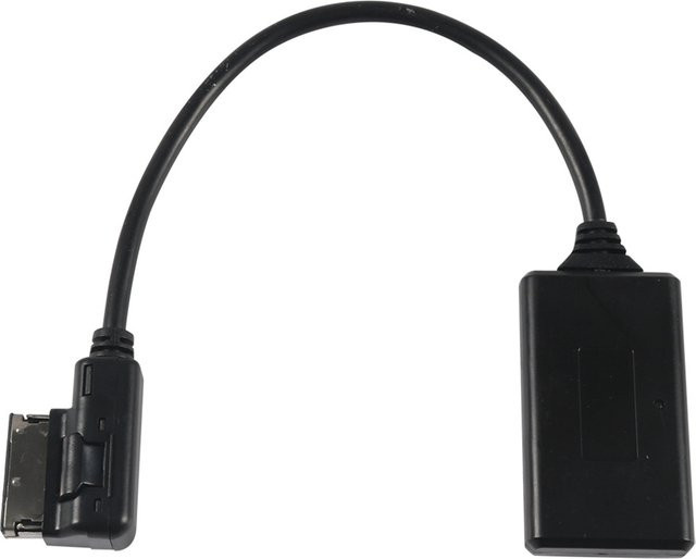 Bluetooth Wireless AUX Adapter für Mercedes-Benz Media Interface mit MMI Rechteckbuchse, Schwarz - Bild 1