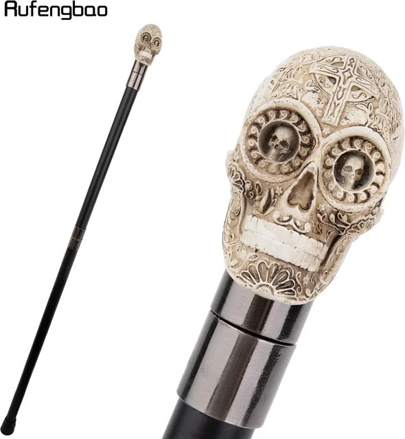 Rufengbao Totenkopf-Gehstock, Gelb, Zubehör - Bild 1