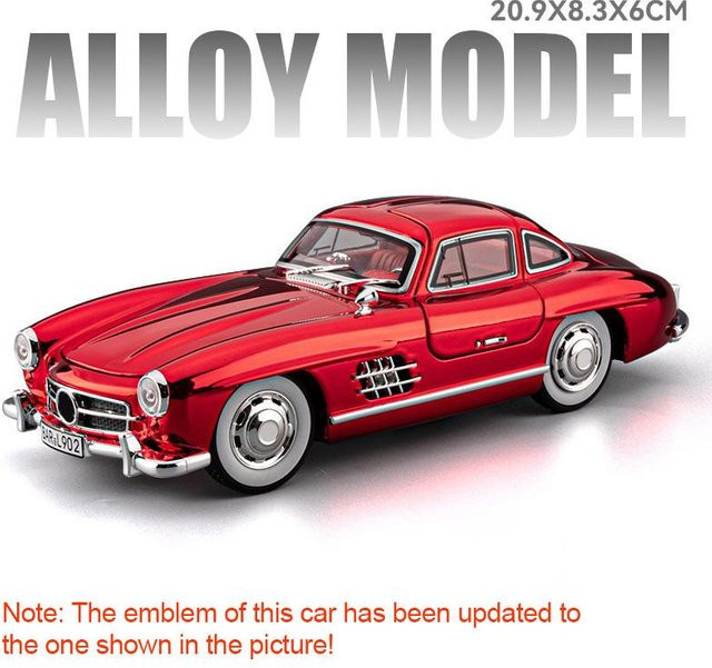 Linyi toy car 500K 300Sl Miniaturmodell Oldtimer, 1:24, mit Licht und Sound, ab 14 Jahren - Bild 1