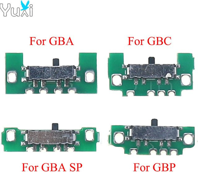 YuXi Ersatz Power On Off Schalter Board für Gameboy GBA GBC GBP GBA SP Konsolen in Grün - Bild 1
