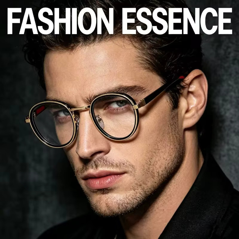 ERIKOLE Korrektionsbrille, Vollrand, Rund, Metall, Gold - Bild 1