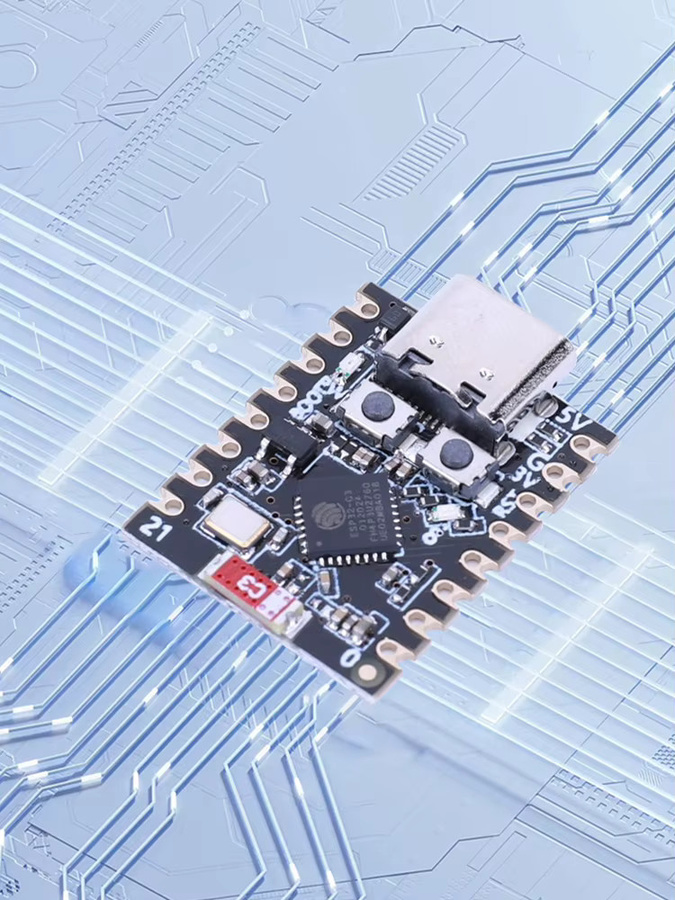APWIKOGER ESP32 C3 SuperMini Entwicklungsboard mit WiFi und Bluetooth in Schwarz - Bild 4