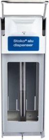 Stoko Wandspender aus Aluminium in Silber mit Pumpmechanismus - Bild 1