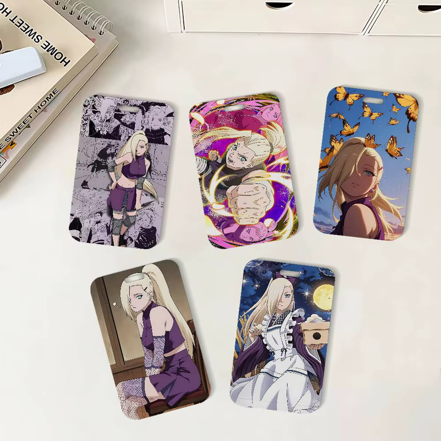 Naruto Anime Ino Yamanaka Ausweishalter mit Etui für Schule und Büro - Bild 2