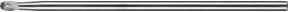 PFERD Hartmetall Frässtift Tropfen TRE silber, Durchmesser: 6 mm, Länge: 10 mm, Schaft-Durchmesser: 6 mm, Schaft-Länge: 150 mm, kreuzverzahnt universal mittel - Bild 1