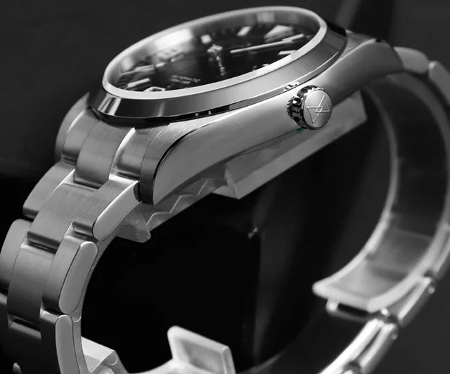 Cronos Armbanduhr, Automatik, Edelstahl, 36 mm, Herren, Schwarz - Bild 1