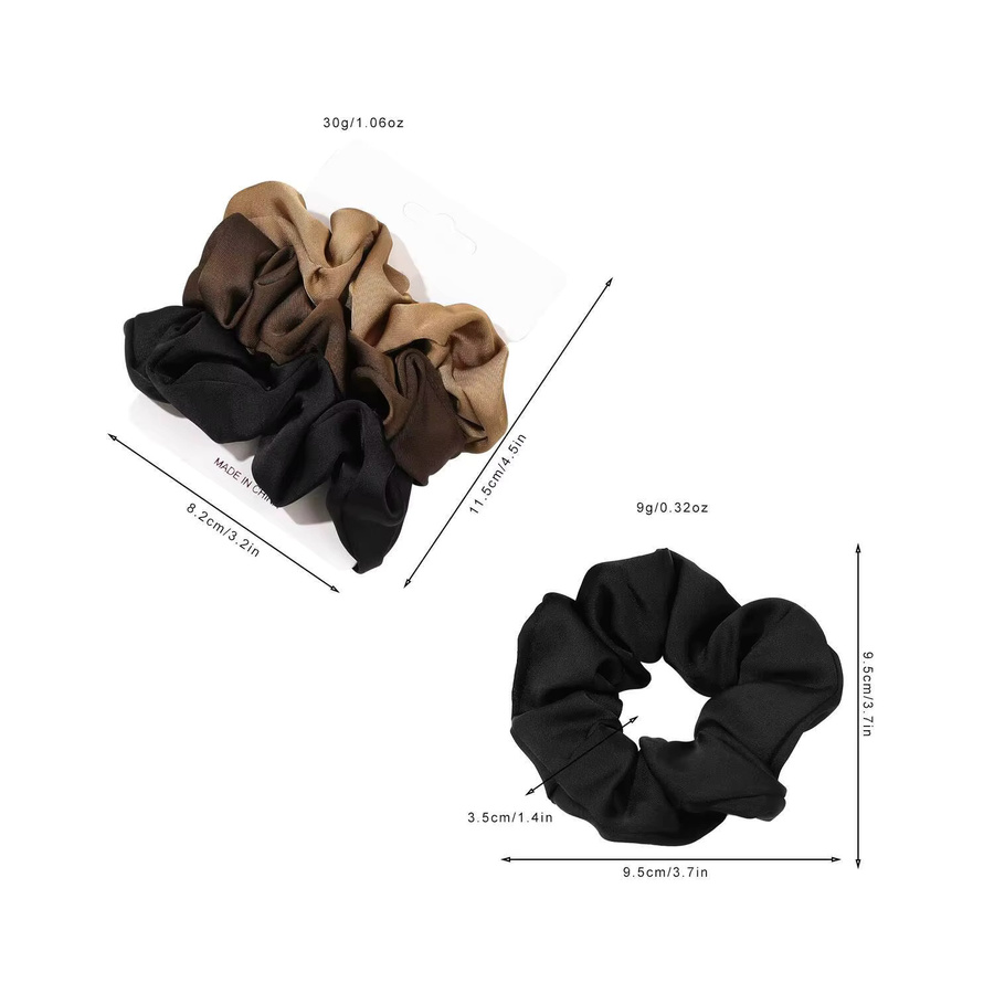 Scrunchies Seide Satin, Einfarbig, Damen - Bild 6