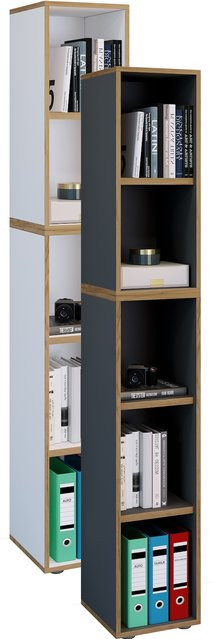 VCM Holzregal Salia 5fach stehendes Büroregal mit höhenverstellbaren Fachböden B: 30 cm, H: 183 cm, T: 33 cm - Bild 1