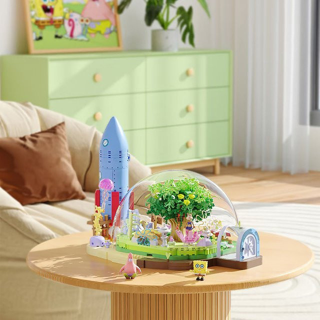 Areax Spongebob Sandy Cheeks Dome Tree House Bausteine Montagemodellbausatz, ab 14 Jahre - Bild 1
