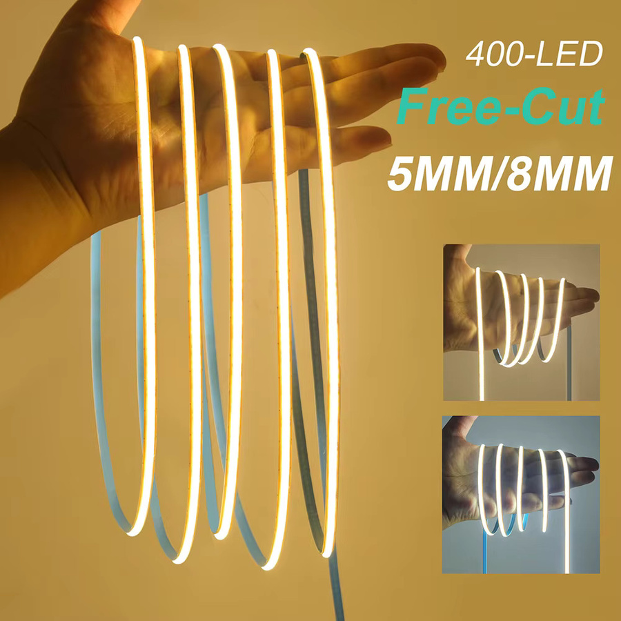 GAHADA COB LED Strip Light Flexibles Lineares Licht mit 400 LEDs, Weiß, Schneidbar - Bild 3