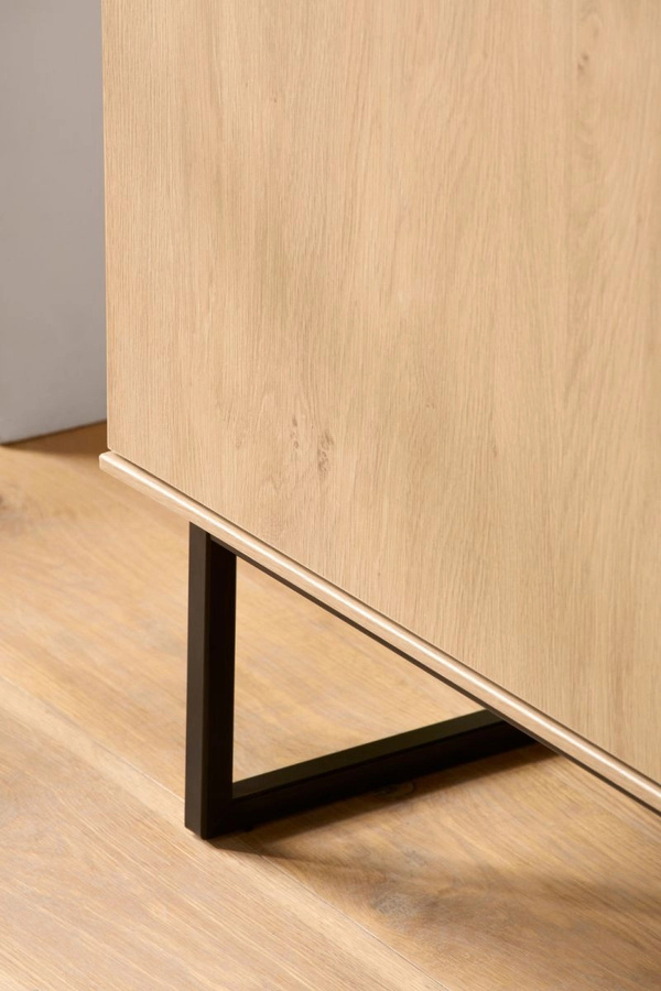 Garderobenschrank Breda Furn.Design in Eiche, Schuhschrank mit Kleiderstange und Regalfächern, B/T/H: 58 x 40 x 200 cm - Bild 2