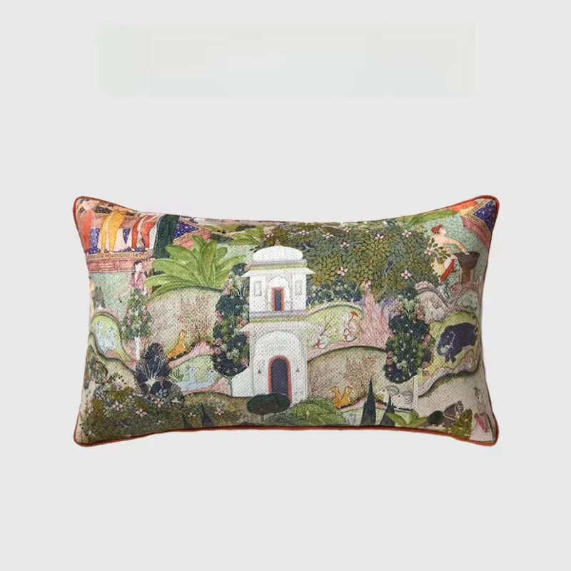 Medicci Home Toscana Garden Dekorativer Kissenbezug im Retro-Design mit floralem Muster, Lendenkissenbezug für dein Wohnzimmer, Breite: 30 cm, Tiefe: 30 cm - Bild 7