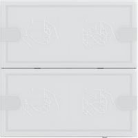 Gira KNX Tastsensor 4 Komfort Zweifach in Weiß mit Raumthermostat - Bild 1